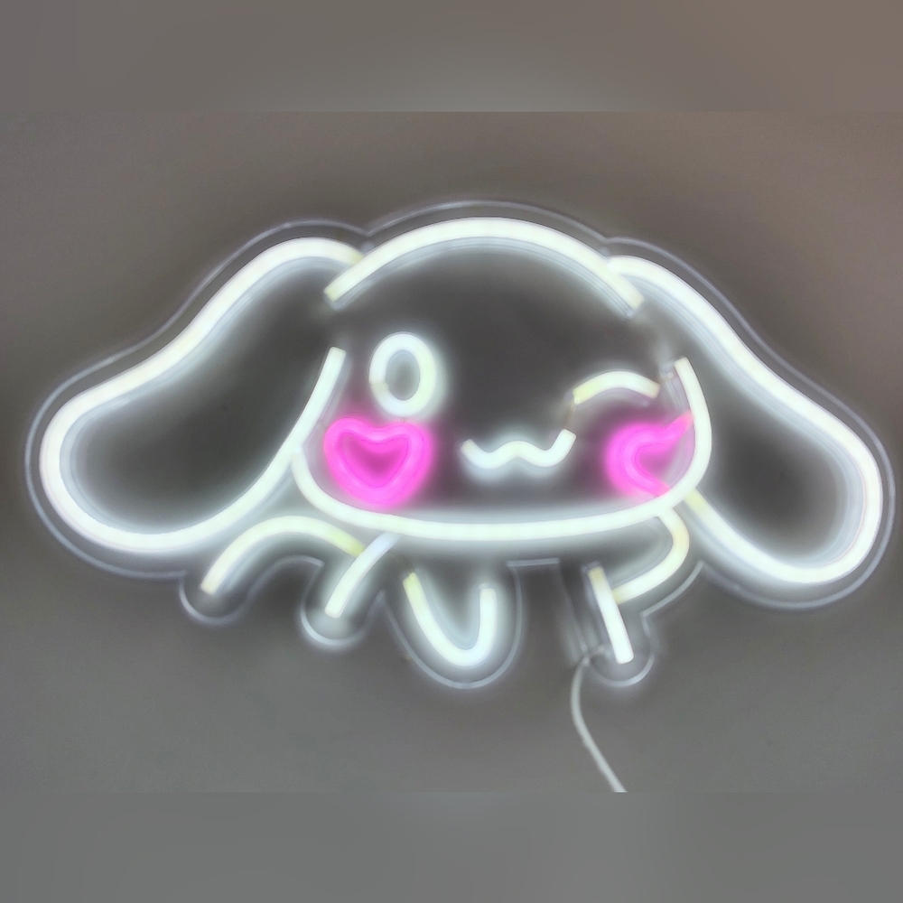Cute Neon Cinnamoroll Light with Pink Accents
